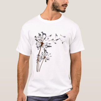 Great Dane Flower Fly Dandelion Cute Hondenliefheb T-shirt