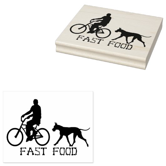 Great Dane Fun Rubberstempel (Gestempeld)