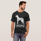 Great Dane Grandma Great Dane Mimi Dog Lover Mothe T-shirt (Voorkant volledig)
