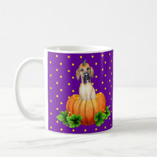 Great Dane Halloween Mantle/Fawn Stars aangepast R Koffiemok
