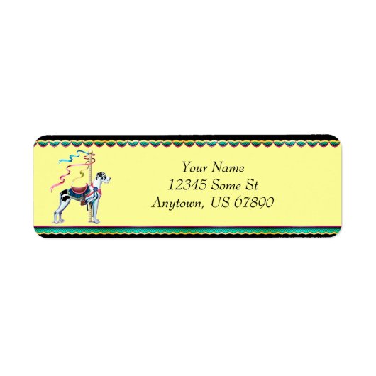 Great Dane Harlequin Carousel UC Labels (Voorkant)