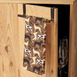 Great Dane Harlequin Fawn Black Danes Kitchen Towe Theedoek