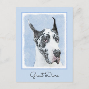 Great Dane (Harlequin) schilderen - Oorspronkelijk Briefkaart