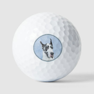 Great Dane (Harlequin) schilderen - Oorspronkelijk Golfballen