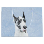 Great Dane (Harlequin) schilderen - Oorspronkelijk Groot Cadeauzakje (Voorkant)