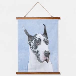 Great Dane (Harlequin) schilderen - Oorspronkelijk Hangend Wandkleed