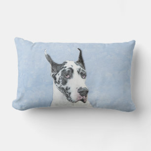 Great Dane (Harlequin) Schilderen - Oorspronkelijk Kussen