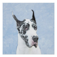 Great Dane (Harlequin) schilderen - Oorspronkelijk