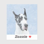 Great Dane (Harlequin) schilderen - Oorspronkelijk Sticker (Vel)