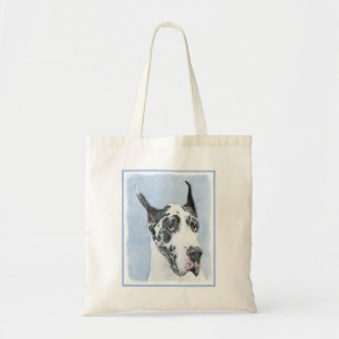 Great Dane (Harlequin) schilderen - Oorspronkelijk Tote Bag