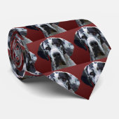 Great Dane Harly Face Mannen Stropdas (Opgerold)