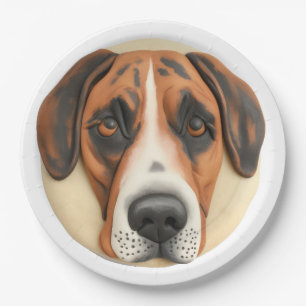 Great Dane-hond 3D-geïnspireerd Papieren Bordje