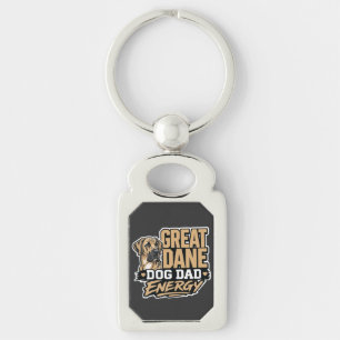 Great Dane Hond Papa Energie  Sleutelhanger