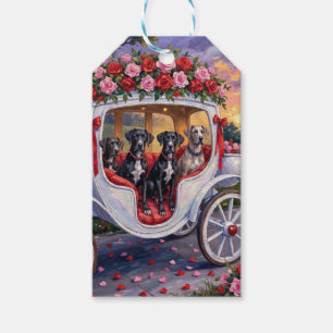 Great Dane Hond Valentijnsdag Cadeaulabel
