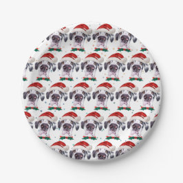Great Dane-hondenras Kerststerren Papieren Bordje