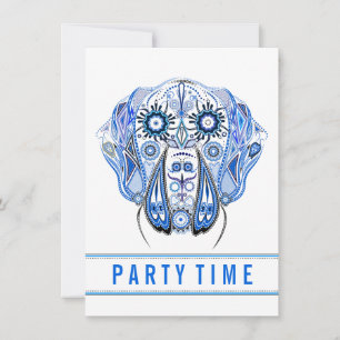 Great Dane Illustratie Kaart