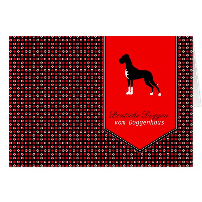 Great Dane Kaarten (Voorkant Horizontaal)