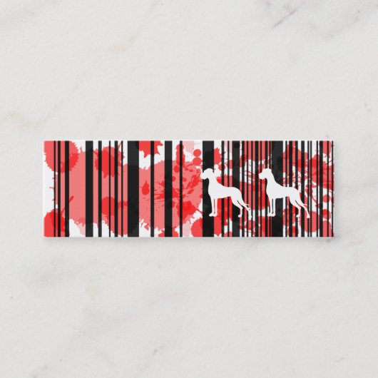 Great Dane Kennel Mini Visitekaartje (Voorkant)