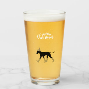 Great Dane Kerst Bier Glas