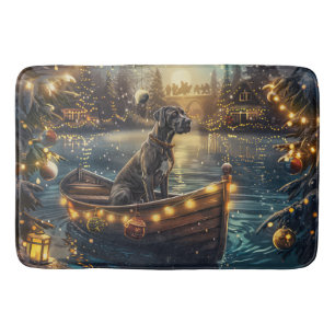 Great Dane Kerst Feestelijke Reis Badmat