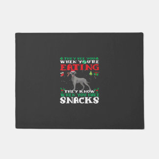Great Dane Kerst leuk Klassiek T-shirt Deurmat