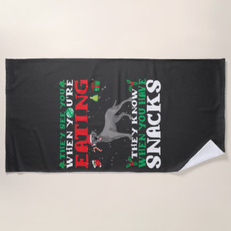 Great Dane Kerst pret Classic T-Shirt Strandlaken