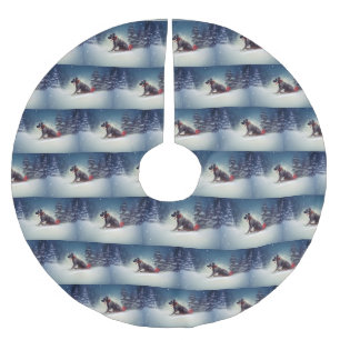 Great Dane Kerst sneeuw winter Kerstboom Rok