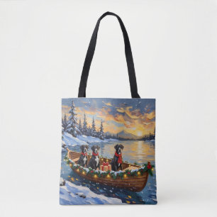 Great Dane Kerstboot Vakantie Draagtas