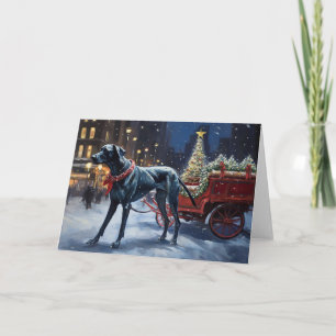 Great Dane Kerstmis Kaart