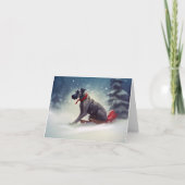 Great Dane Kerstmis Kaart (Voorkant)