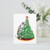 Great Dane kerstreach Goals Mantle UC Feestdagenkaart (Staand voorkant)