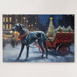 Great Dane Kerstviering Seizoen Legpuzzel
