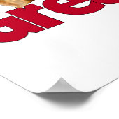 Great Dane Laid Back Brindle Poster (Hoek)