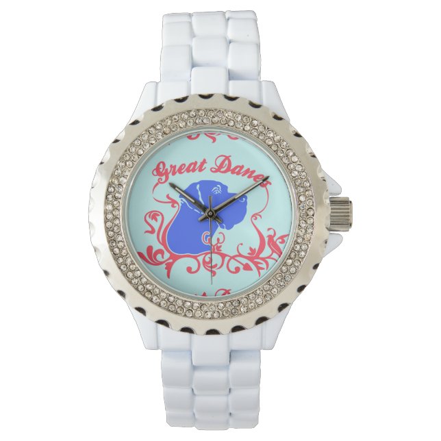 Great Dane-logo Horloge (Voorkant)