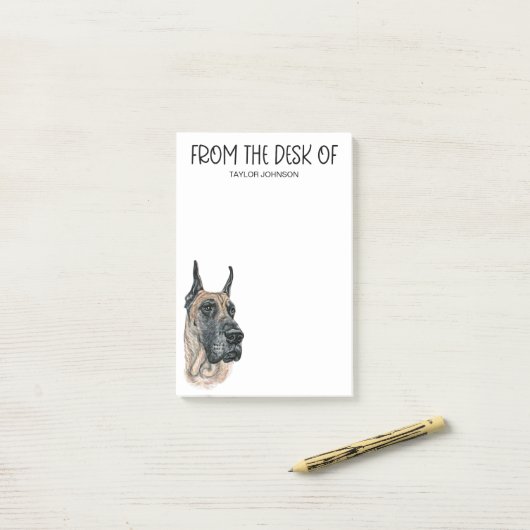 Great Dane Lover Post-it® Notes (Op bureau)
