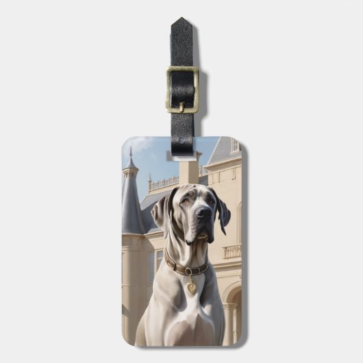 Great Dane Luggage Tag Bagagelabel (Voorkant verticaal)