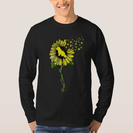 Great Dane Ma Sunflower Moederdag 2023 2 T-shirt (Voorkant)