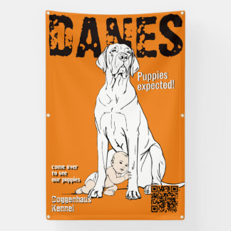 Great Dane Magazine Stijl Banner Puppy te koop