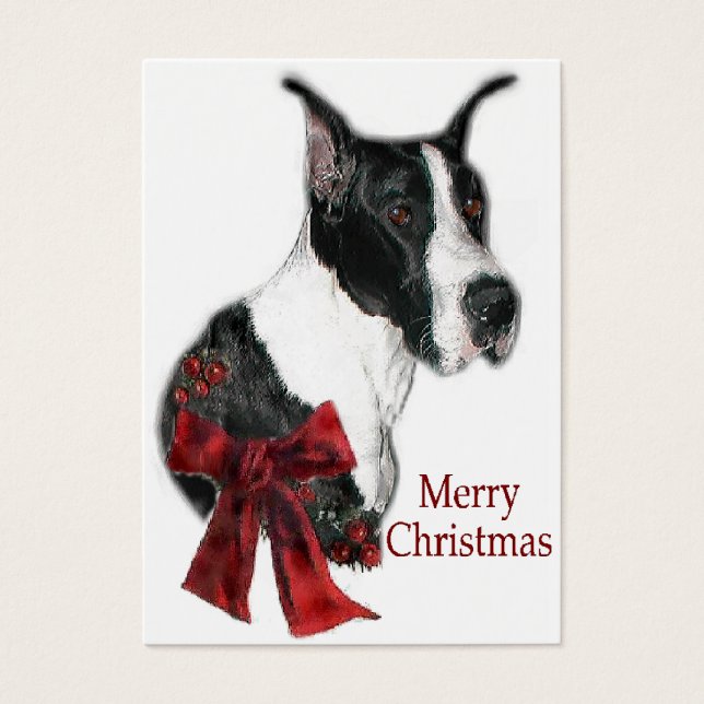 Great Dane Mantle Cadeaux de Noël (Devant)
