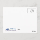 Great Dane Marlie in Bos Briefkaart (Achterkant)