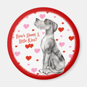 Great Dane Merle UC Kiss Magnet Magneet