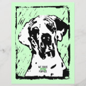 Great Dane moderne briefpapier (Voorkant)