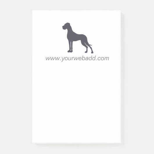 Great Dane-notities Post-it® Notes (Voorkant)