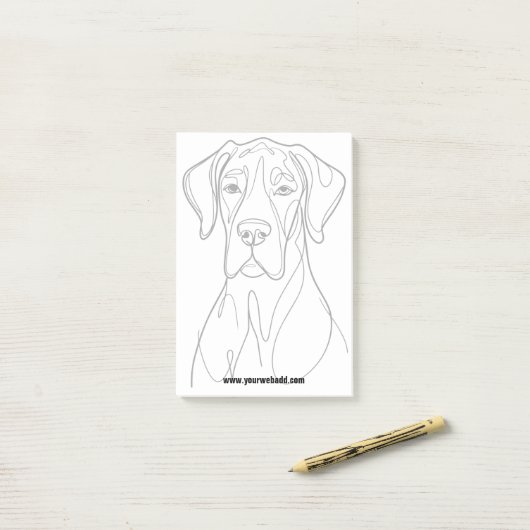 Great Dane Notities Post-it® Notes (Op bureau)