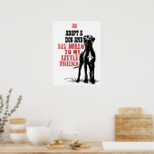 Great Dane Opvang Donatie QR Code Poster (Keuken)
