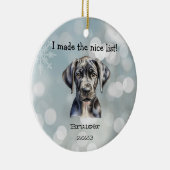 "Great Dane" Ornement de Noël pour animaux de comp (Droite)