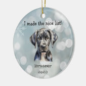 "Great Dane" Ornement de Noël pour animaux de comp (Gauche)