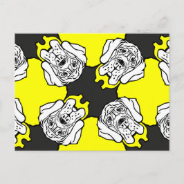 Great Dane Patroon Hoofden Briefkaart