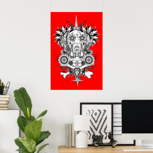 Great Dane-patroonposter Poster