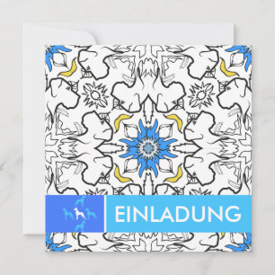 Great Dane Pattern blauw